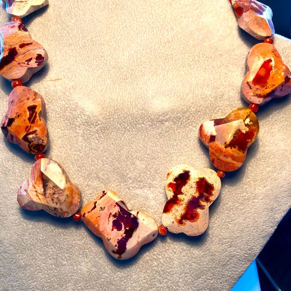 MEXICAN FIRE OPAL NECKLACE